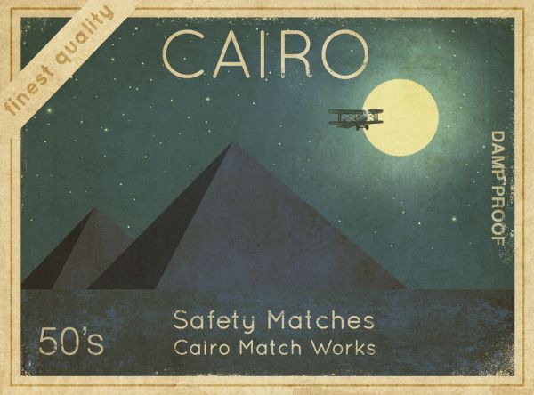 輸入壁紙 カスタム壁紙 PHOTOWALL / Cairo Safety Matches (e330740)