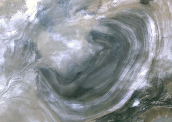 輸入壁紙 カスタム壁紙 PHOTOWALL / Lake Lop Nur Satellite Image (e331683)