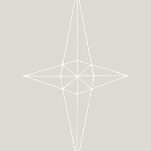 輸入壁紙 カスタム壁紙 PHOTOWALL / Grid Star Grey (e331617)