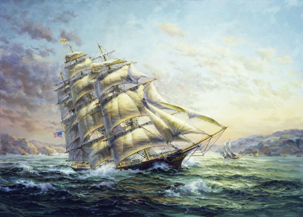 輸入壁紙 カスタム壁紙 PHOTOWALL / Tall Ships Paintings (e332594)