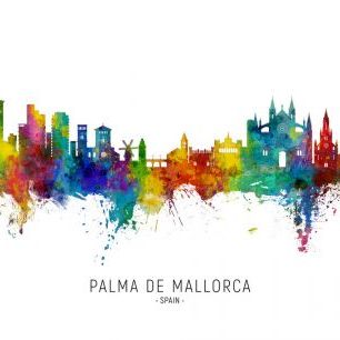 輸入壁紙 カスタム壁紙 PHOTOWALL / Palma de Mallorca Spain Skyline (e332812)