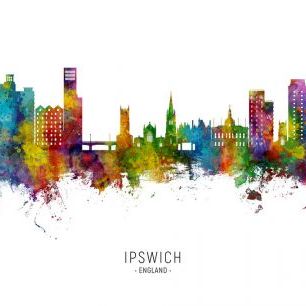 輸入壁紙 カスタム壁紙 PHOTOWALL / Ipswich England Skyline (e332818)