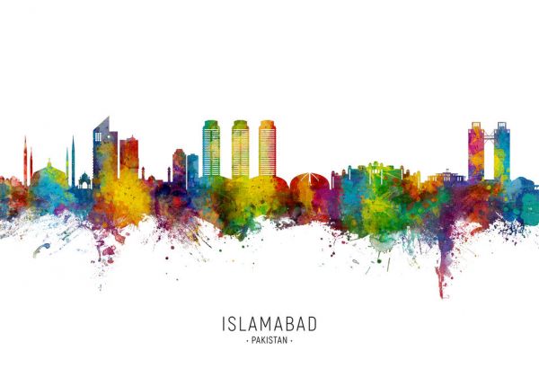 輸入壁紙 カスタム壁紙 PHOTOWALL / Islamabad Pakistan Skyline (e332832)
