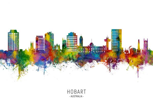 輸入壁紙 カスタム壁紙 PHOTOWALL / Hobart Australia Skyline (e332836)