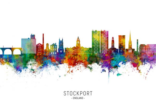 輸入壁紙 カスタム壁紙 PHOTOWALL / Stockport England Skyline (e332864)