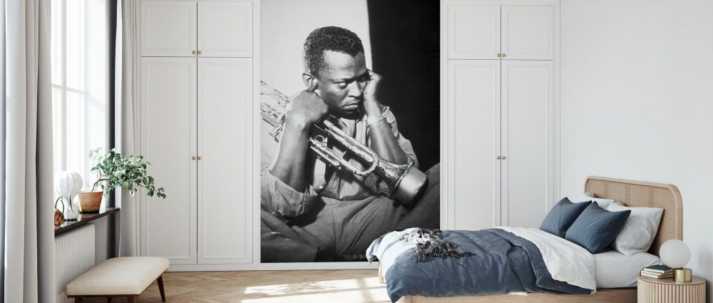 輸入壁紙 カスタム壁紙 PHOTOWALL / Jazz Trumpeter - Miles Davis (e334493) | 壁紙屋本舗
