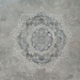 輸入壁紙 カスタム壁紙 PHOTOWALL / Mandala on Concrete (e335267)