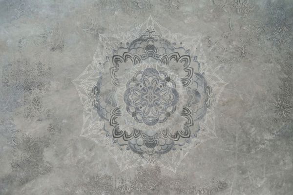 輸入壁紙 カスタム壁紙 PHOTOWALL / Mandala on Concrete (e335267)