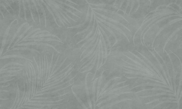輸入壁紙 カスタム壁紙 PHOTOWALL / Faded Palm Leaves Somber Grey (e336893)