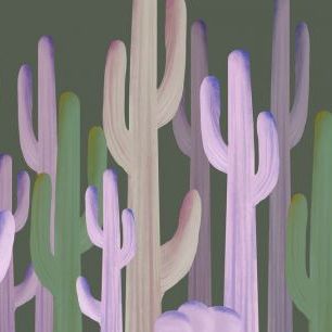 輸入壁紙 カスタム壁紙 PHOTOWALL / Cactus Bright Forest (e336912)