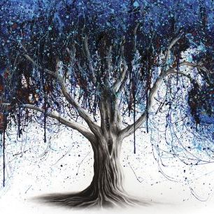 輸入壁紙 カスタム壁紙 PHOTOWALL / Blue Moonlight Tree (e83855)