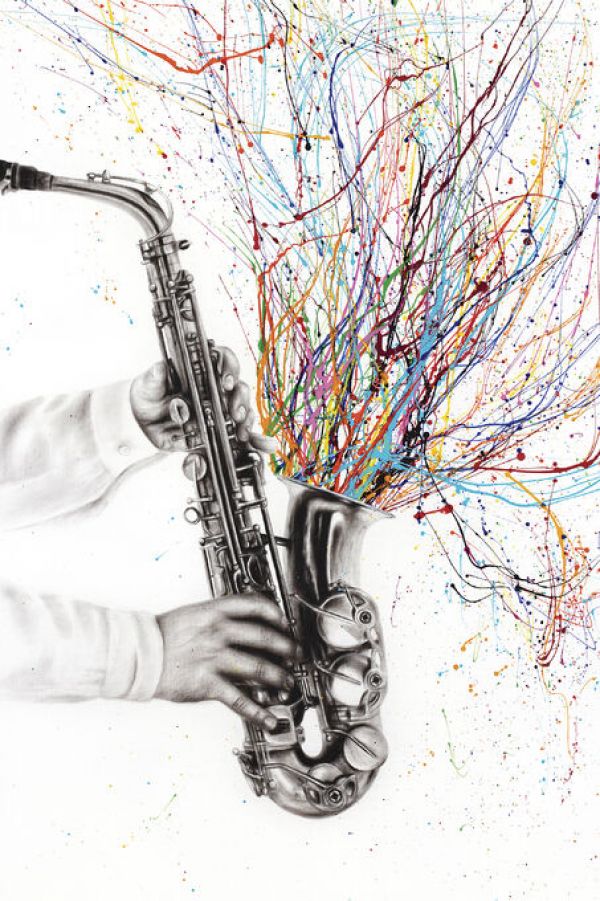 輸入壁紙 カスタム壁紙 PHOTOWALL / Jazz Saxophone (e83871)