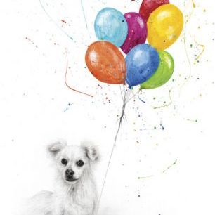 輸入壁紙 カスタム壁紙 PHOTOWALL / Puppy Birthday (e83881)