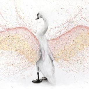 輸入壁紙 カスタム壁紙 PHOTOWALL / White Swan (e83916)