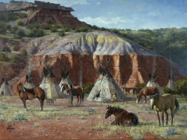 輸入壁紙 カスタム壁紙 PHOTOWALL / Camp of the Comanche (e336515)