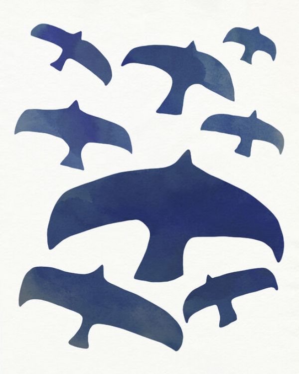輸入壁紙 カスタム壁紙 PHOTOWALL / Matisse Seagulls (e336702)