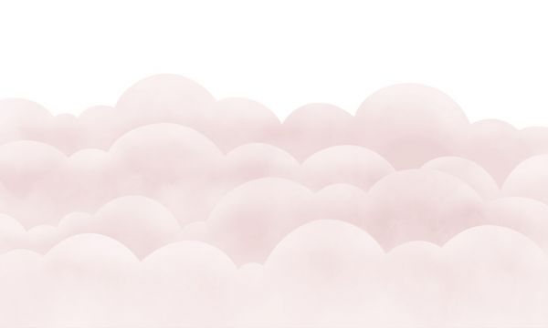 輸入壁紙 カスタム壁紙 PHOTOWALL / Bubblegum Clouds (e84413)