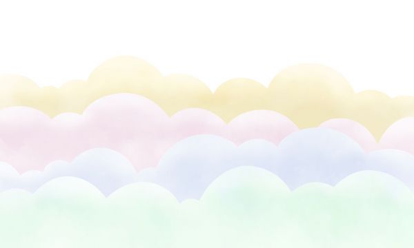 輸入壁紙 カスタム壁紙 PHOTOWALL / Rainbow Clouds (e84439)