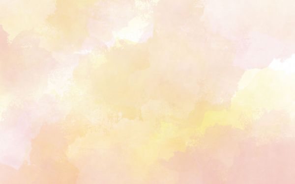 輸入壁紙 カスタム壁紙 PHOTOWALL / Soft Watercolor - Yellow Pink (e84442)