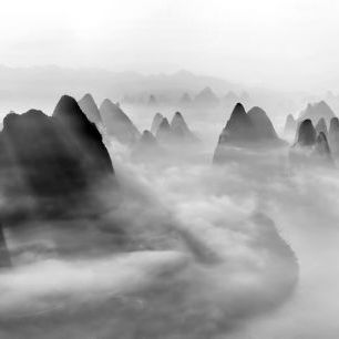輸入壁紙 カスタム壁紙 PHOTOWALL / Yangshuo Morning Fog (e334436)