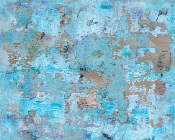 輸入壁紙 カスタム壁紙 PHOTOWALL / Wall Paint Weathered Blue (e84804)
