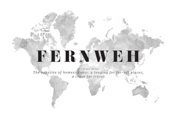 輸入壁紙 カスタム壁紙 PHOTOWALL / Fernweh World Map (e84240)