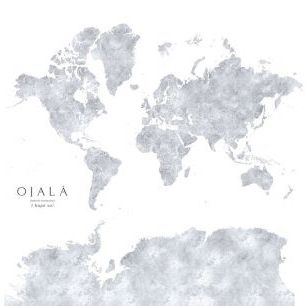 輸入壁紙 カスタム壁紙 PHOTOWALL / Ojala Gray World Map (e84322)