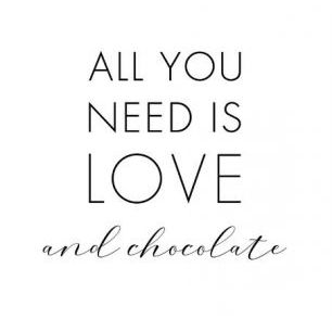 輸入壁紙 カスタム壁紙 PHOTOWALL / All You Need is Love and Chocolate (e84188)