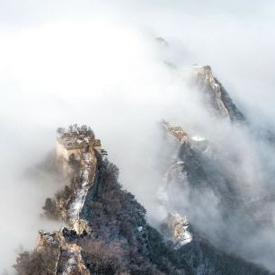 輸入壁紙 カスタム壁紙 PHOTOWALL / Cloud Over the Great Wall (e85468)