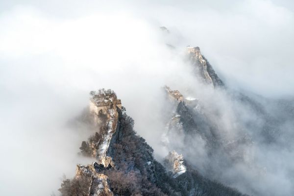 輸入壁紙 カスタム壁紙 PHOTOWALL / Cloud Over the Great Wall (e85468)