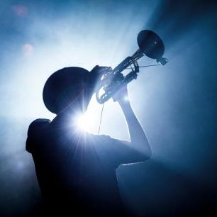 輸入壁紙 カスタム壁紙 PHOTOWALL / Trumpet Player (e85542)
