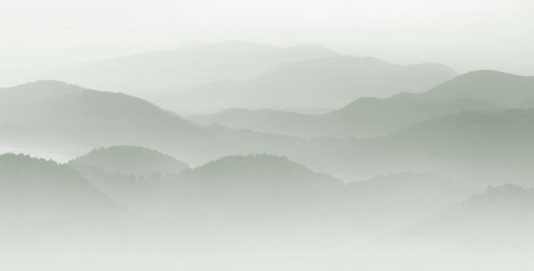 輸入壁紙 カスタム壁紙 PHOTOWALL / Velvet Mountains - Green (e93000)
