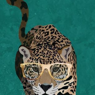 輸入壁紙 カスタム壁紙 PHOTOWALL / Curious Green Leopard (e85641)