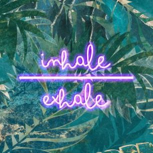 輸入壁紙 カスタム壁紙 PHOTOWALL / Inhale Exhale Neon Jungle - Landscape (e85759)