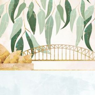 輸入壁紙 カスタム壁紙 PHOTOWALL / Sydney Opera Harbour Bridge Eucalyptus (e85778)