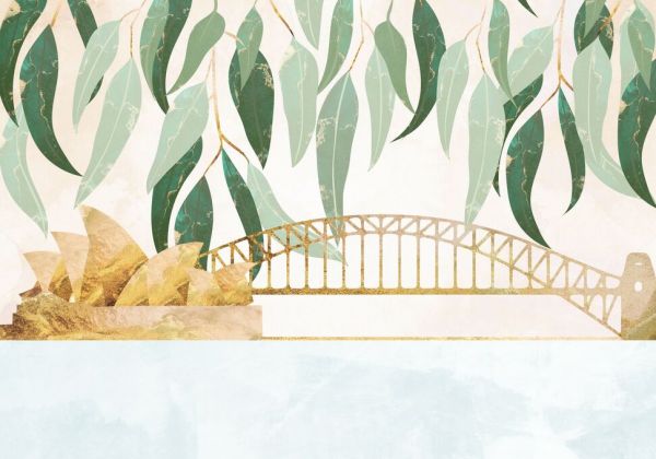 輸入壁紙 カスタム壁紙 PHOTOWALL / Sydney Opera Harbour Bridge Eucalyptus (e85778)
