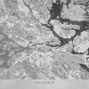 輸入壁紙 カスタム壁紙 PHOTOWALL / Stockholm Map (e331343)