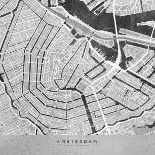 輸入壁紙 カスタム壁紙 PHOTOWALL / Amsterdam Map (e331361)