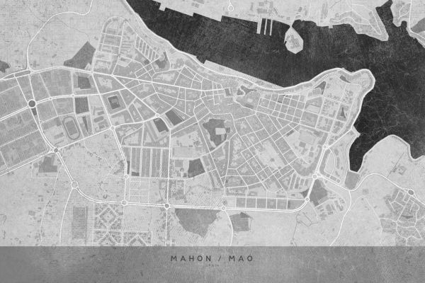 輸入壁紙 カスタム壁紙 PHOTOWALL / Mahon Map (e331367)