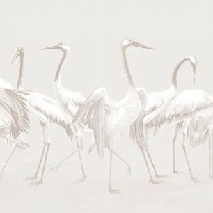 輸入壁紙 カスタム壁紙 PHOTOWALL / Hokkaido Cranes - Pale Bud (e84769)