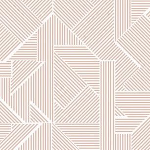 輸入壁紙 カスタム壁紙 PHOTOWALL / Geometric Lines - Pink (e85684)
