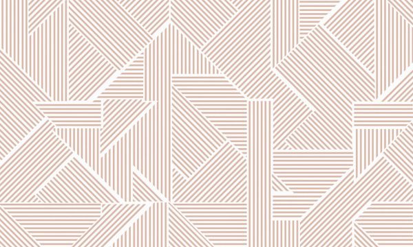 輸入壁紙 カスタム壁紙 PHOTOWALL / Geometric Lines - Pink (e85684)