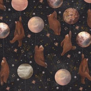輸入壁紙 カスタム壁紙 PHOTOWALL / Animals Holding Planets (e85808)