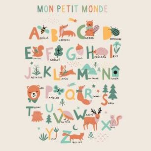 輸入壁紙 カスタム壁紙 PHOTOWALL / Mon Petit Monde (e85834)