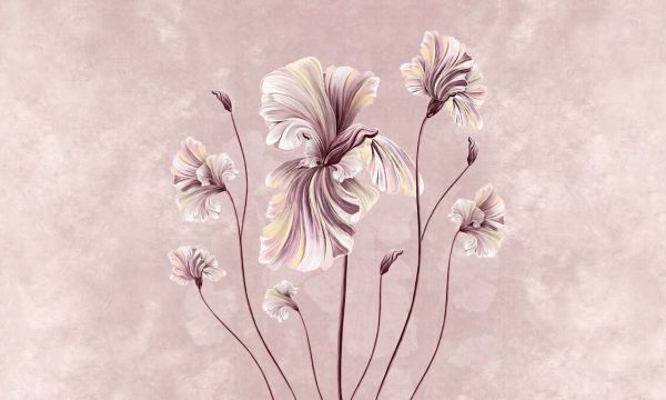 輸入壁紙 カスタム壁紙 PHOTOWALL / Vibrant Irises (e92718)