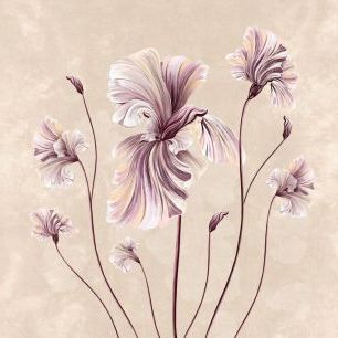 輸入壁紙 カスタム壁紙 PHOTOWALL / Vibrant Irises II (e92719)