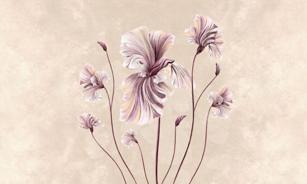 輸入壁紙 カスタム壁紙 PHOTOWALL / Vibrant Irises II (e92719)
