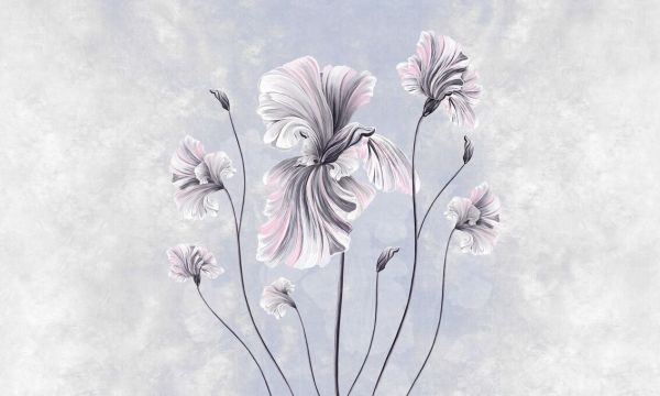 輸入壁紙 カスタム壁紙 PHOTOWALL / Vibrant Irises III (e92720)