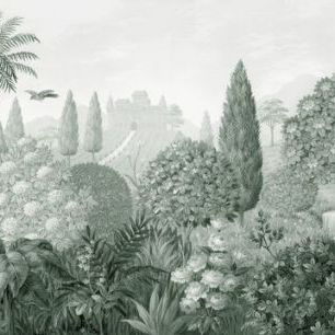 輸入壁紙 カスタム壁紙 PHOTOWALL / Tuscan Splendor - Green - Panorama (e93065)