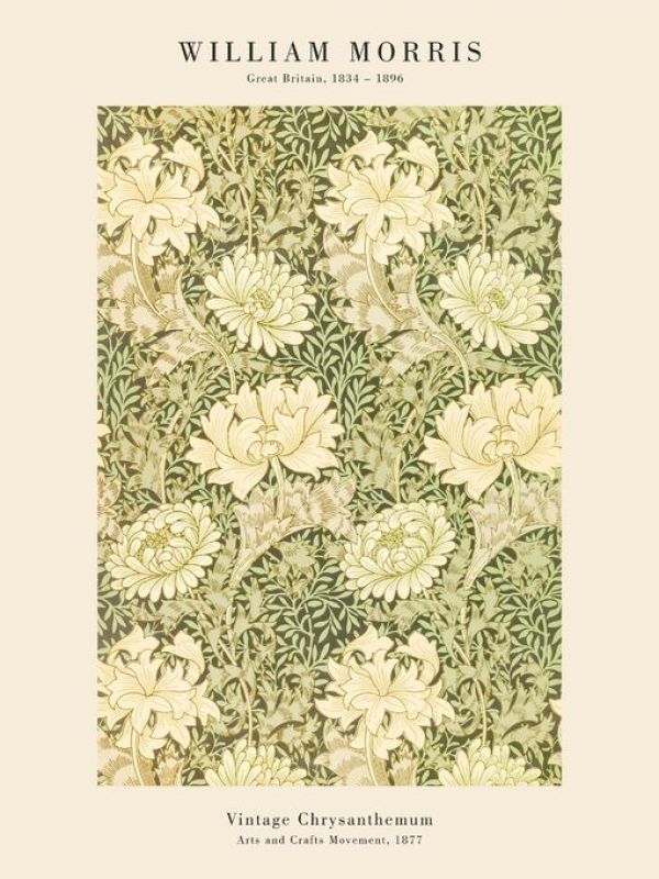 輸入壁紙 カスタム壁紙 PHOTOWALL / Vintage Chrysanthemum (e93268)